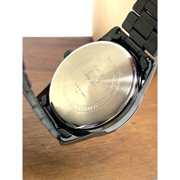 Casio Men's Watch MTP-VD03 Quartz Analog Black Dial Stainless Steel 41mm 5058 - Picture 7 of 15